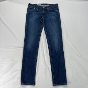 AG Jeans The Stilt Cigarette Leg 29x29 Women 26 Dark Stretch Adriano Goldschmied
